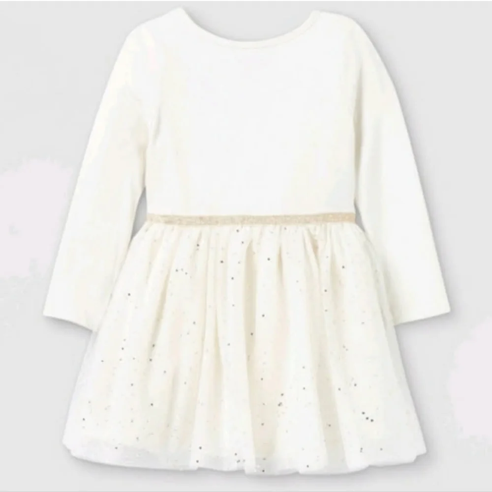 White and Gold Joy Dress